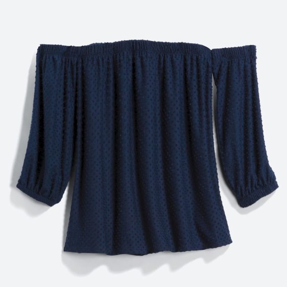 Cece StitchFix Duplin TexturedOff the Shoulder Top - Picture 1 of 3